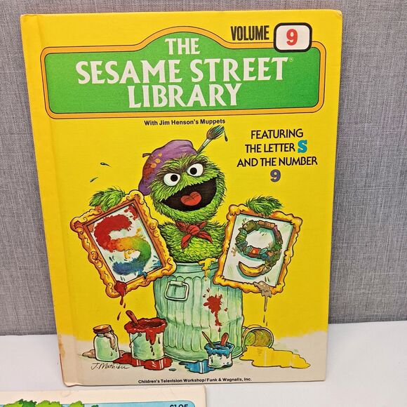 Vintage Sesame Street Books Jim Henson Muppets Big Bird Count Oscar Lot 3 - Picture 2 of 8